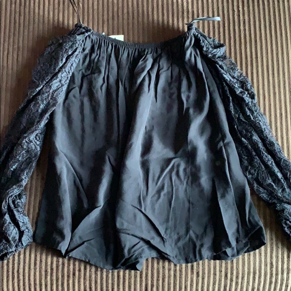 Black long sleeve blouse